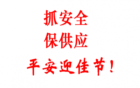 查隱患 促安全 保供應 賀新春！